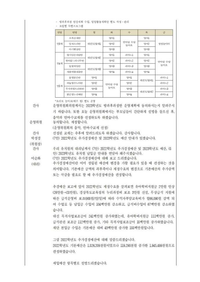 2022학년도제32회유치원운영위원회 회의록004